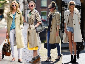trench coat trend spring 2014 outfits fashion blog bloggers wearing beige trench coats street style streetstyle